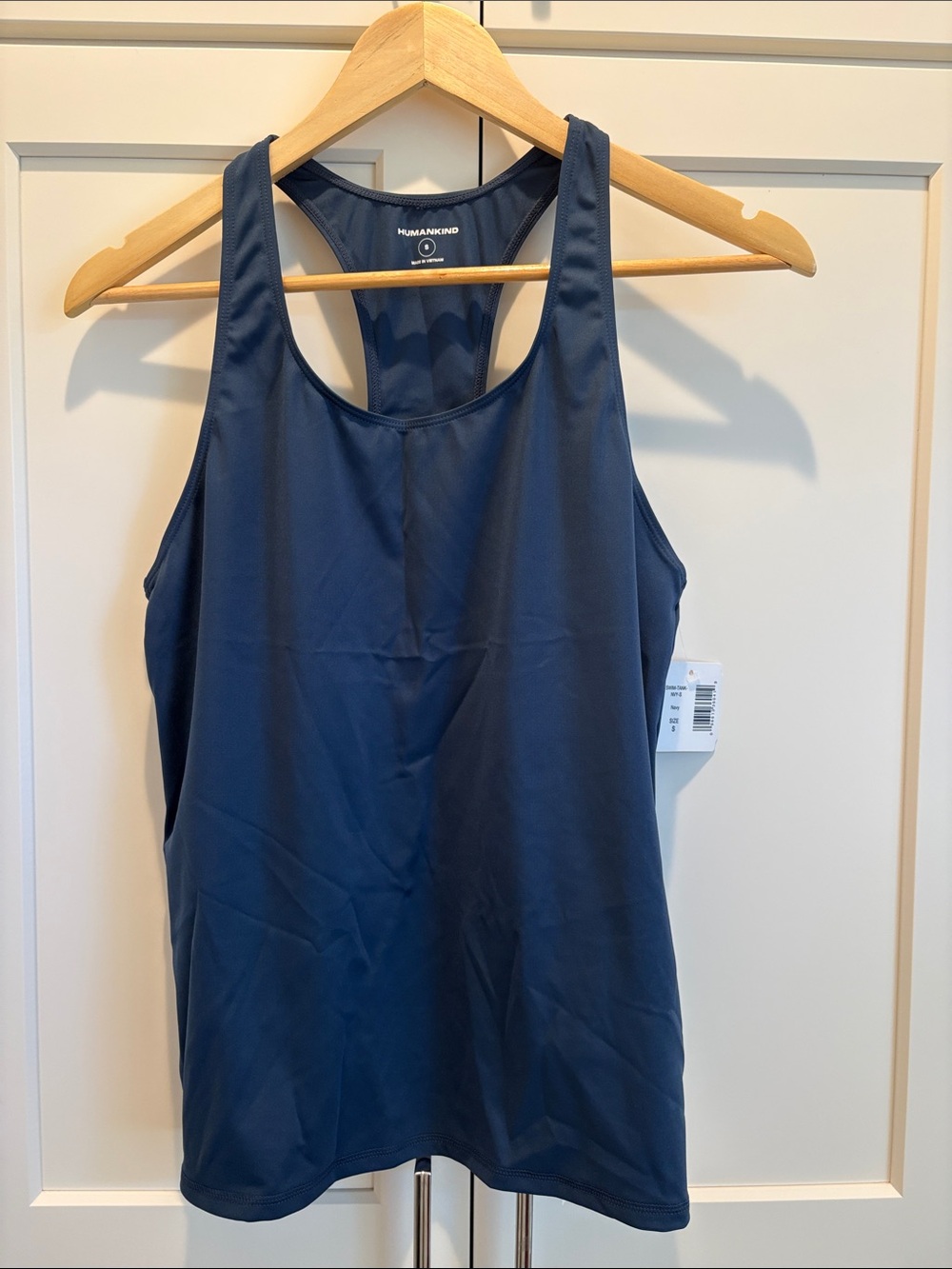 Humankind Dark Navy Racerback Swim Tank